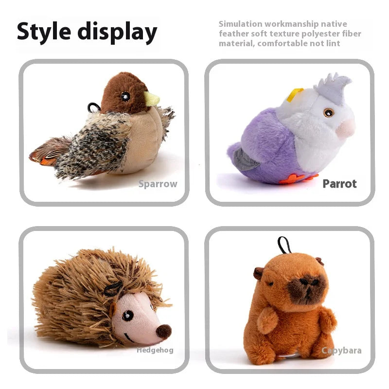 Rechargeable Flappy Bird Cat Toy — Interactive Plush with Remote (USB)