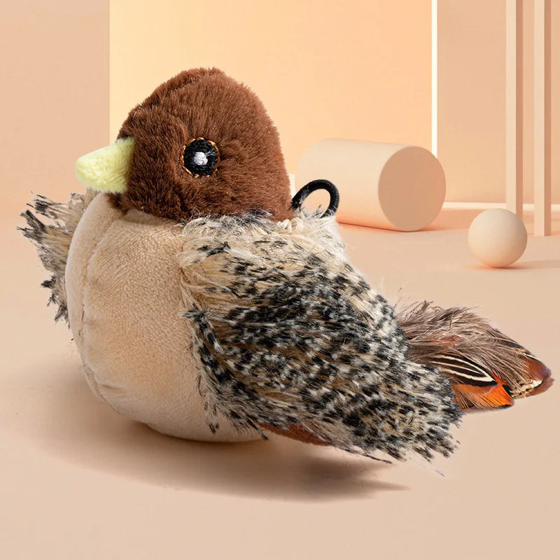Rechargeable Flappy Bird Cat Toy — Interactive Plush with Remote (USB)