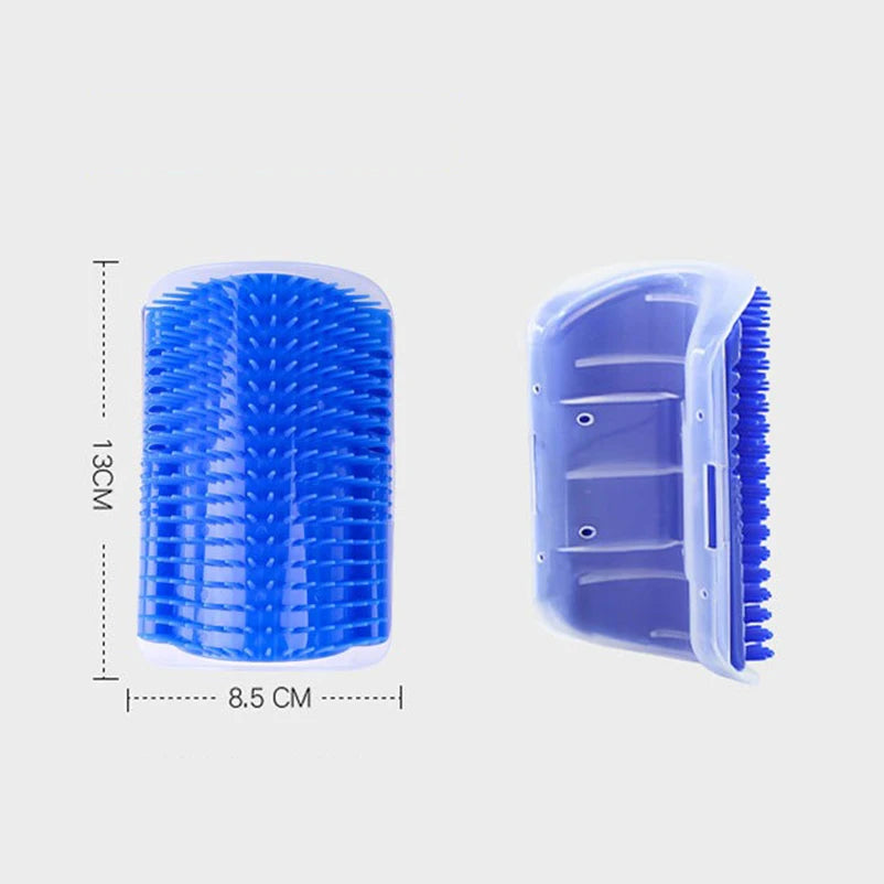 Cat Corner Brush & Massager – Self-Grooming Wall Scratcher