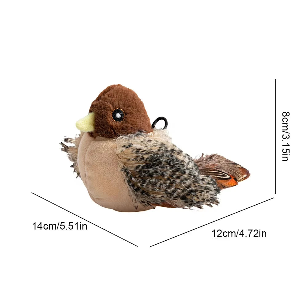 Rechargeable Flappy Bird Cat Toy — Interactive Plush with Remote (USB)