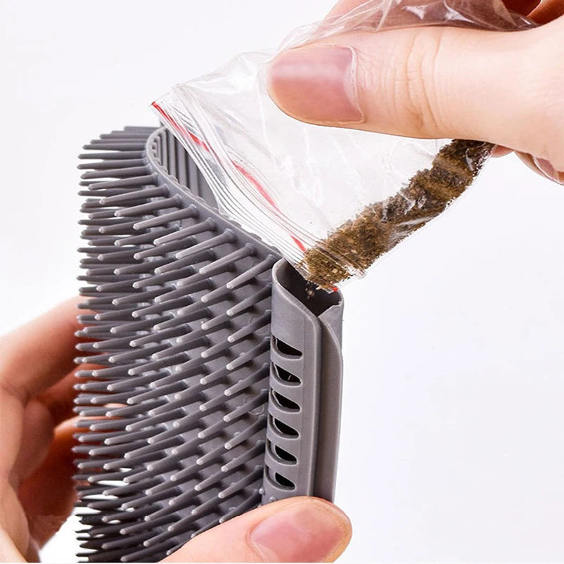 Cat Corner Brush & Massager – Self-Grooming Wall Scratcher
