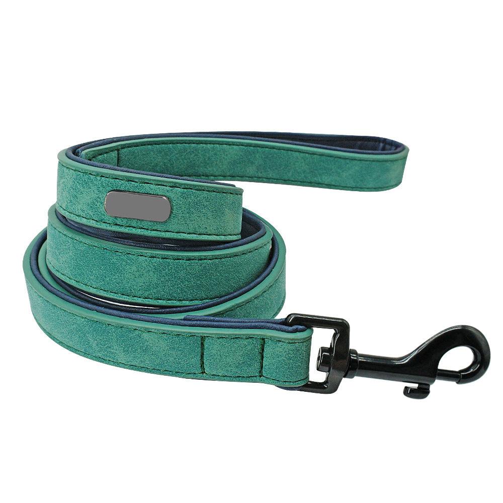 Premium Leather Dog Leash - Stylish And Durable Pet Traction Belt
